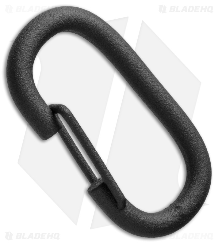 UMX Heavy Duty Steel Carabiner Textured Dull Black Blade HQ