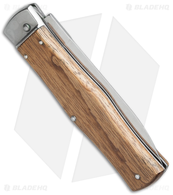 Mikov 241 Predator Leverlock Automatic Knife Wood (3.75" Polish) Blade HQ