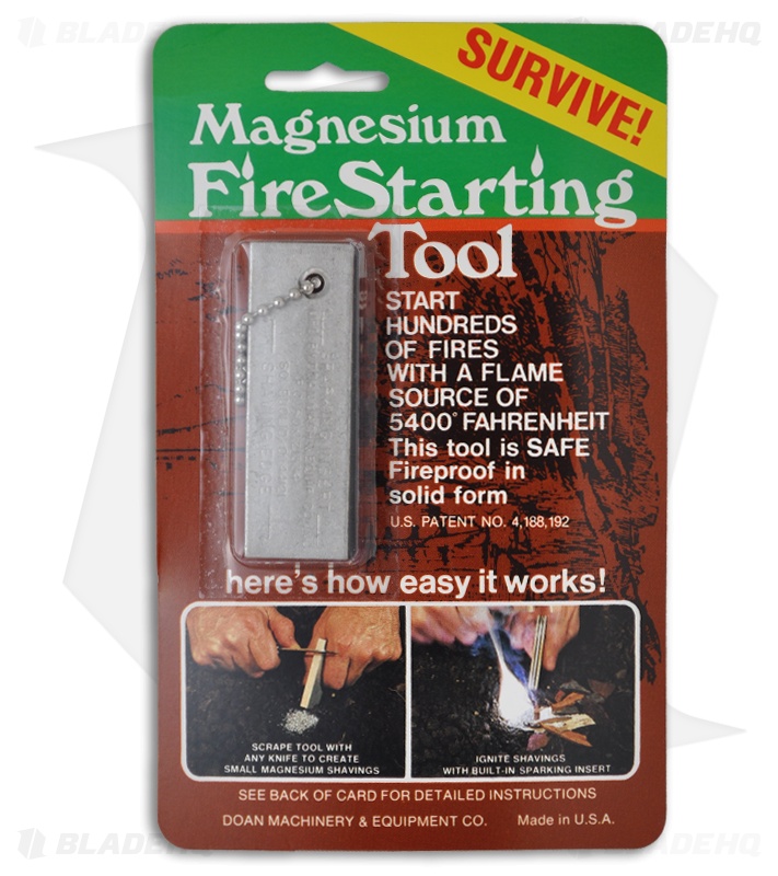 Magnesium Fire Starting Tool Blade HQ