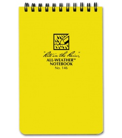 Rite in the Rain Outdoor All-Weather 4" x 6" Spiral Notebook (Yellow) #146
