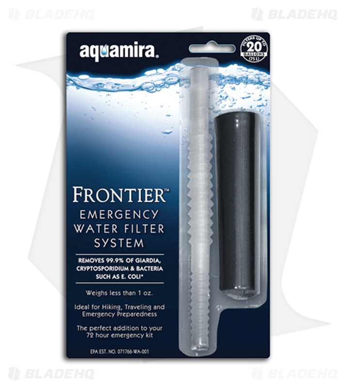 Aquamira Frontier Emergency Water Filter System Blade HQ