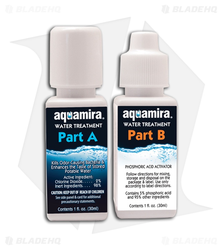 Aquamira Chlorine Dioxide Water Treatment Drops Blade HQ