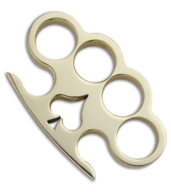 American Made Knuckles Spade Polished Brass Knuckle Weight