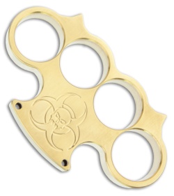 Woody Knuckles Salvation Brushed Brass Four Finger Knuckles