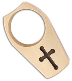 Woody Knuckles Bishop Brushed Brass Single Knuckle