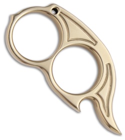 Woody Knuckles Bottle Opener #4 Polished Brass Two-Finger Knuckle