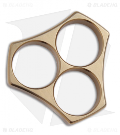 Woody Knuckles Gatlin 1/2" Brushed Brass Three Finger Knuckles