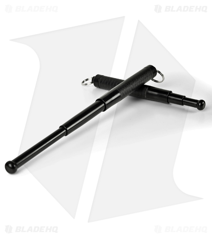 Pocket Baton Mini Expandable 12" Self Defense Baton (Black) Blade HQ