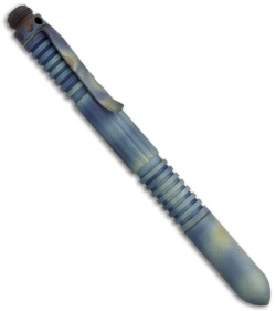 Hinderer Knives Titanium Extreme Duty Modular Pen (Blue Tumble)