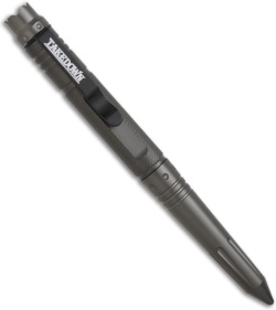 Takedown DLX Tactical Defense Pen w/ Crown & Glow Insert (Gray)
