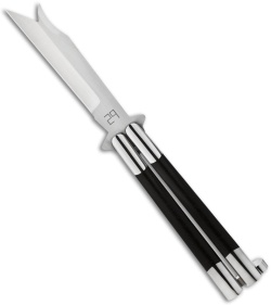 29 Knives Chris Olofson Custom 4" Kampilan African Blackwood Butterfly Knife
