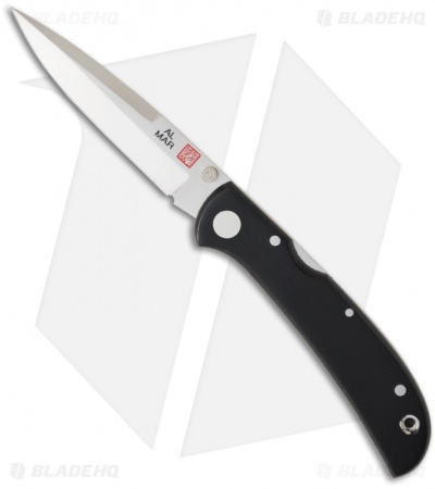 Al Mar Falcon Ultralight Talon Black Micarta Knife (3.15" Plain) 1003UBK2T