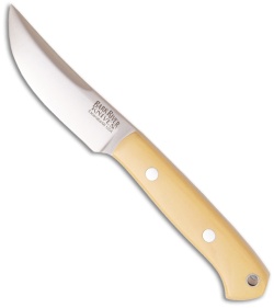 Bark River Little Caper Knife Fixed Blade Antique Ivory Micarta (2.75" Plain)
