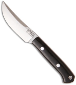 Bark River Little Caper Knife Fixed Blade Black Micarta (2.75" Satin Plain)
