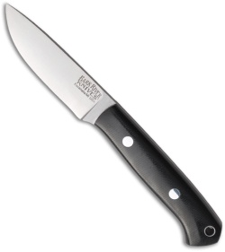 Bark River Little Creek Knife Fixed Blade Black Micarta (2.65" Satin Plain)