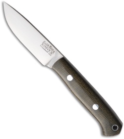 Bark River Little Creek Knife Fixed Blade Green Micarta (2.65" Satin Plain)