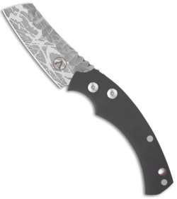 Bastinelli Creations Leo Tac Friction Folder Knife Black G-10 (2.5" Plain)