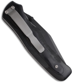 Bear OPS MC-110-B7-T Black G10 Folding Clip Point Knife (3.25" Black Plain)