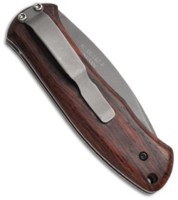 Bear OPS AC-100-CB2-P Automatic Knife w/ Cocobolo Handle (3" Bead Blast Plain)