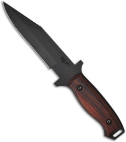 Bear OPS CQC-100-CB2-T Tactical Fixed Blade Knife Cocobolo (5.5" Black Plain)