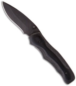 Bear OPS MC-100-B7-T G10 Manual Folding Drop Point Knife (3.25" Black Plain)