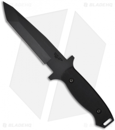 Bear OPS CQC-110-B4-T Tactical Fixed Blade Tanto Knife G-10 (5.5" Black Plain)