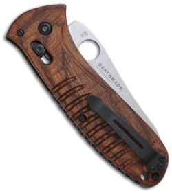 Benchmade Bone Collector 15020S-2 Axis Folder Knife Walnut Wood (3.36" Serr)