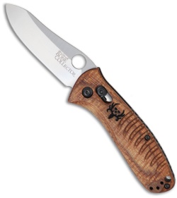 Benchmade Bone Collector 15030-2 Mini Axis Folder Knife Walnut (2.95" Plain)