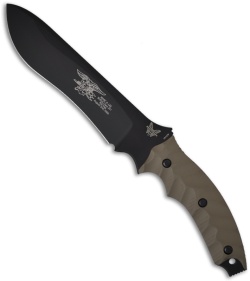 Benchmade Marc Lee "Glory" Knife Fixed Blade (7.3" Black Plain) 150BKSN