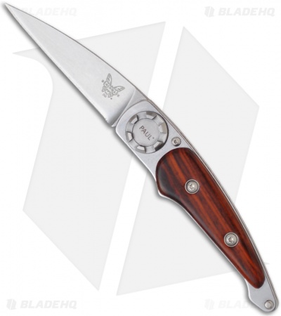 Benchmade Paul Axial Knife 250-1 w/ Cocobolo Handle (2.2" Satin Plain)