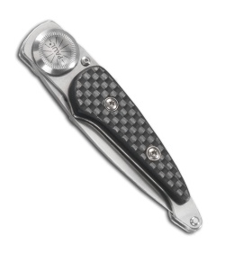 2011 Benchmade 250 Paul Axial Knife w/ Carbon Fiber Handle (2.2" Satin Plain)