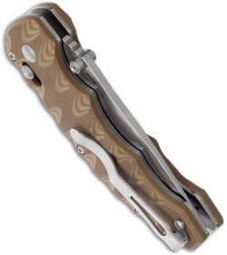 Benchmade 300SN Ball Axis Flipper Folding Knife Sand G-10 (3.05" Satin Plain)