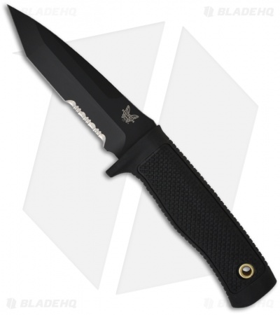 Benchmade Rant Knife 517SBK Fixed Blade Tanto (4.48" Black Serr)