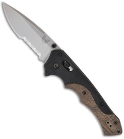 Benchmade Blackwood Mini Rukus Knife 615S Axis Lock (3.4" Satin Serr)