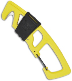 Benchmade Yellow Strap Cutter Rescue Hook w/ Carabiner 9CB-YEL