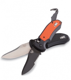 Benchmade 9170-ORG Triage Knife Orange Axis Automatic (3.58" Satin Plain)