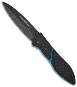Benchmade Gold Class Sentinal Dark Star Damascus Folding Knife 875-101