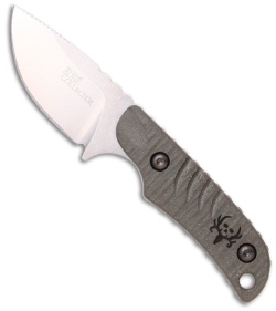 Bone Collector Fixed Skinner Knife 15015 Green Micarta (2.68" Stonewash Plain)