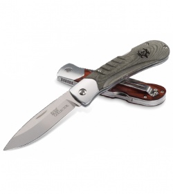 Bone Collector Cocobolo Wood Lock Back Folding Knife 15050-2 (3.73" Plain)