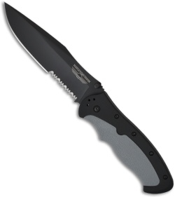 Harley Davidson Benchmade LFK Folding Knife (5.2" Black Serr) 13220SBP