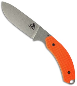 Lone Wolf Knives Mountainside AWS Drop-Point Knife Orange (3.5" Plain) 40031-101