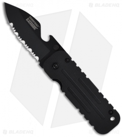 BlackHawk! HawkPoint Folding Knife (2.375" Black Serr) 15HP11BK