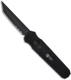 MOD Triton D/A OTF Knife Tanto Blade (3.6" Black Serr)