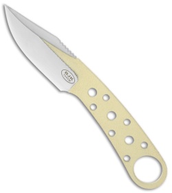 BlackJack Knives Model 155 Tan Neck Knife Fixed Blade (3" Plain)