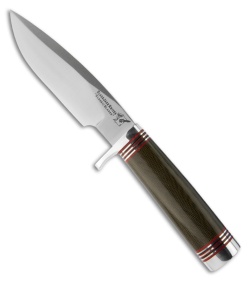 BlackJack Classic Model 125 Fixed Blade Knife Green Micarta (5" Satin Plain)