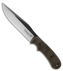 BlackJack Tac-Ops Model 6 Fixed Blade Knife Black Micarta (6" Plain)