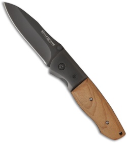 Boker Magnum Father Pocket Knife w/ Olivewood (3.5" Plain) 01MB544