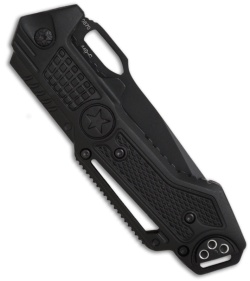 Boker Knives Kal 10 Tanto Folding Knife (3.5" Black Serr) 01KAL10T