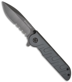 Boker Magnum Gray Spear Knife (3.375" Gray Serr) 01MB745
