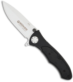 Boker Illumination Turbine Pocket Knife w/ Black G-10 (3" White Plain) 110126